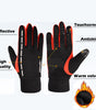 Outdoor gloves for men and women all fingers plus velvet gloves
