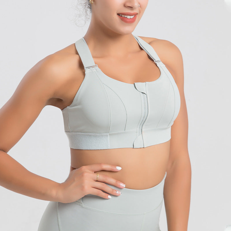 Zip-Front Seamless Bra” (Plus size)