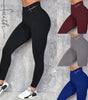 Hip-Lifting Waist Letter Print Stretch Leggings