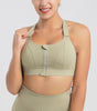 Djolie Zip-Front Seamless Bra” (Plus size)