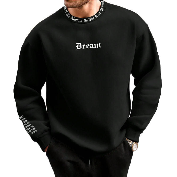 Men's Solid Color Outdoor Fitness Sweatshirt