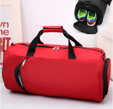 Fitness bag  sports bag basketball training bag football bag portable travel bag cylinder bag shoulder bag waterproof/ UNISEX