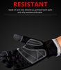 Zipper touch screen cycling gloves