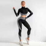 Shockproof Sports Bra + Hip Yoga Bottoms Set