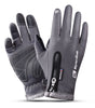 Zipper touch screen cycling gloves