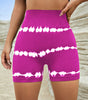 High Waist Tie-dye Yoga Shorts For Women Shorts