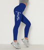 Hip-Lifting Waist Letter Print Stretch Leggings