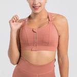 Djolie Zip-Front Seamless Bra” (Plus size)