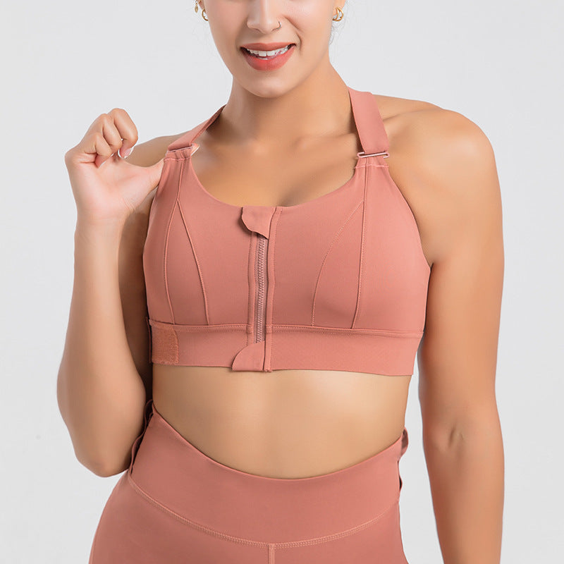 Djolie Zip-Front Seamless Bra” (Plus size)