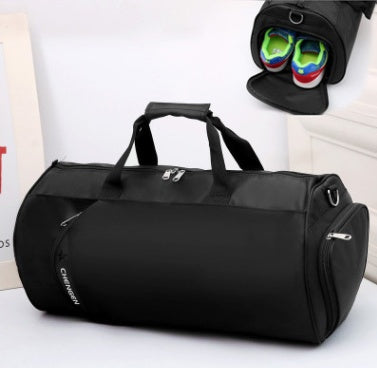 Fitness bag  sports bag basketball training bag football bag portable travel bag cylinder bag shoulder bag waterproof/ UNISEX