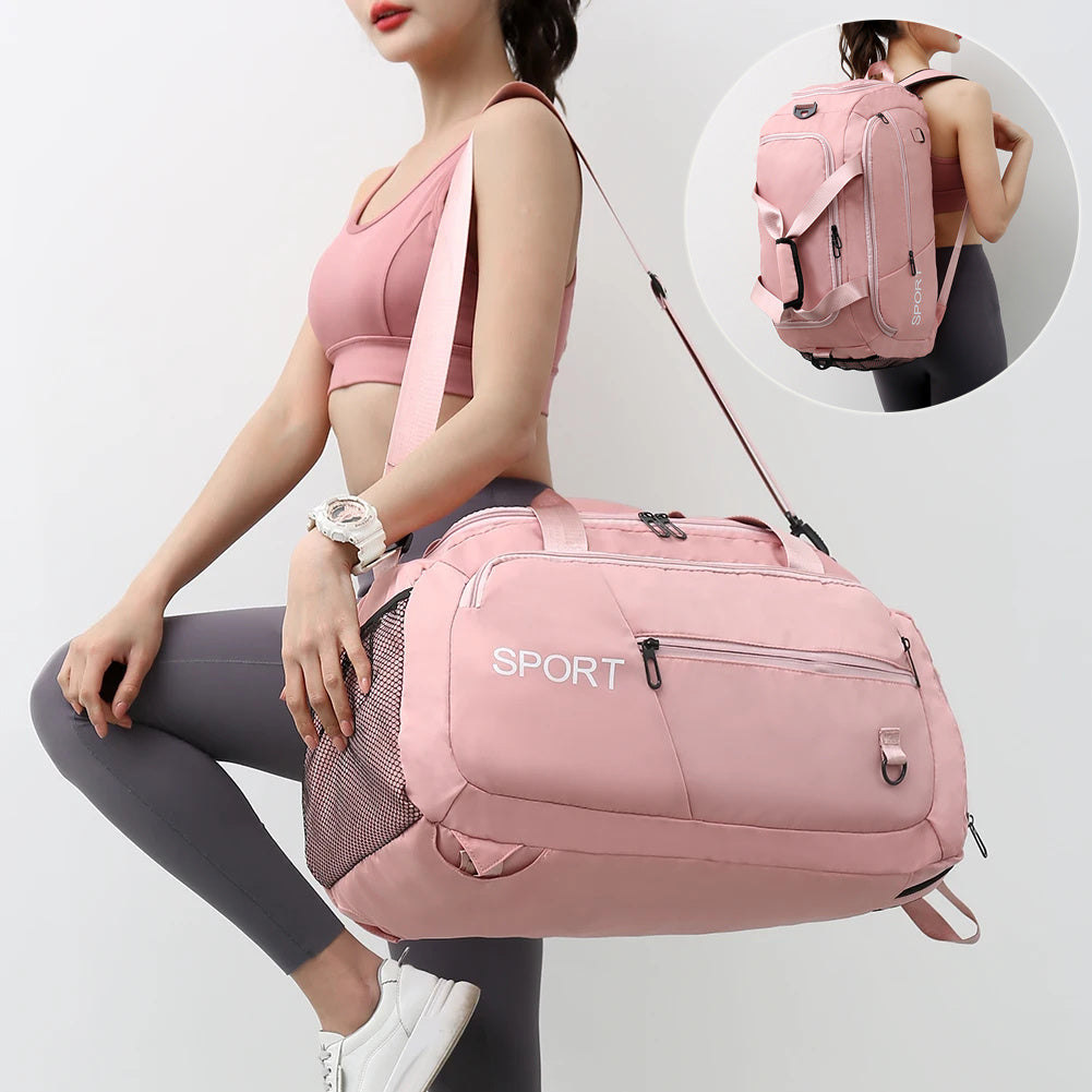 Luggage Bags For Women Handbag Oxford Men's Fitness Gym Shoulder Bag Waterproof Sports Travel Backpack With Shoes Compartment