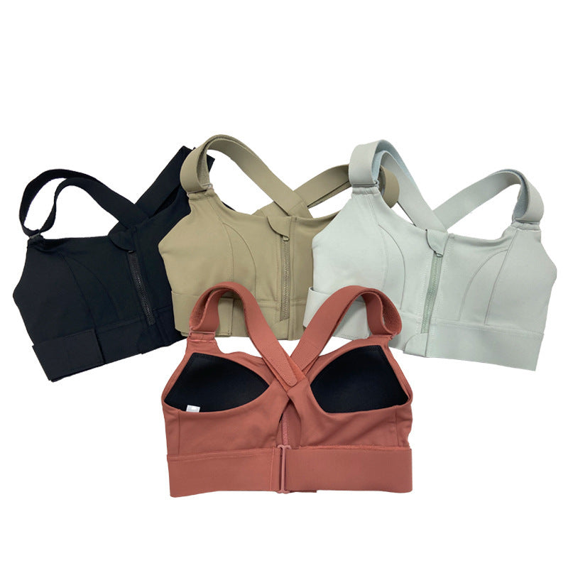Djolie Zip-Front Seamless Bra” (Plus size)