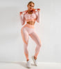 Shockproof Sports Bra + Hip Yoga Bottoms Set