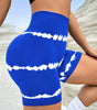 High Waist Tie-dye Yoga Shorts For Women Shorts