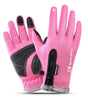 Zipper touch screen cycling gloves