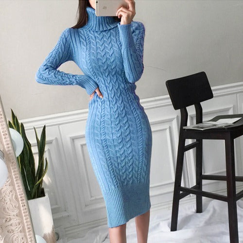 Slim-Fit Women's Hip-Wrapped Dress for Elegant Style