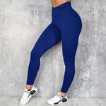 Hip-Lifting Waist Letter Print Stretch Leggings