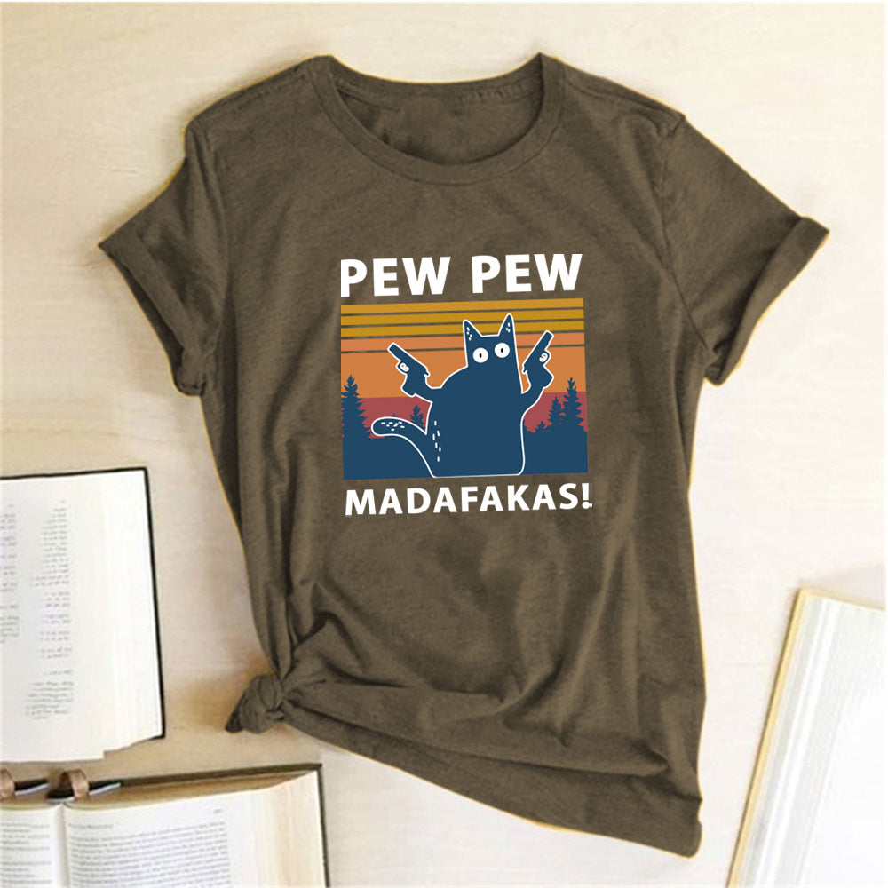 T-shirt à manches courtes Pew Maddakas de mode européenne.