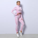 Shockproof Sports Bra + Hip Yoga Bottoms Set