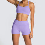 Djolie ZenFlex Strappy Adjustable Bra Shorts Matching Set