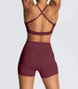 Djolie ZenFlex Strappy Adjustable Bra Shorts Matching Set