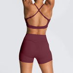 Djolie ZenFlex Strappy Adjustable Bra Shorts Matching Set