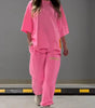 BoldCut Oversized Crew-Neck Top & Jogger Pants