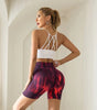 AuroraGlow Tie-Dye High-Waist Sculpting Bike Shorts