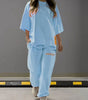 BoldCut Oversized Crew-Neck Top & Jogger Pants