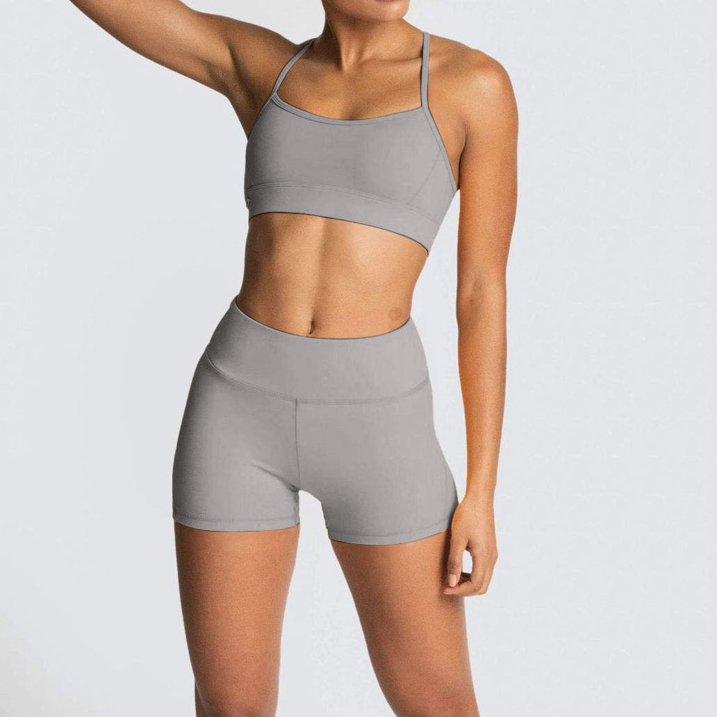 Djolie ZenFlex Strappy Adjustable Bra Shorts Matching Set