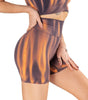 AuroraGlow Tie-Dye High-Waist Sculpting Bike Shorts