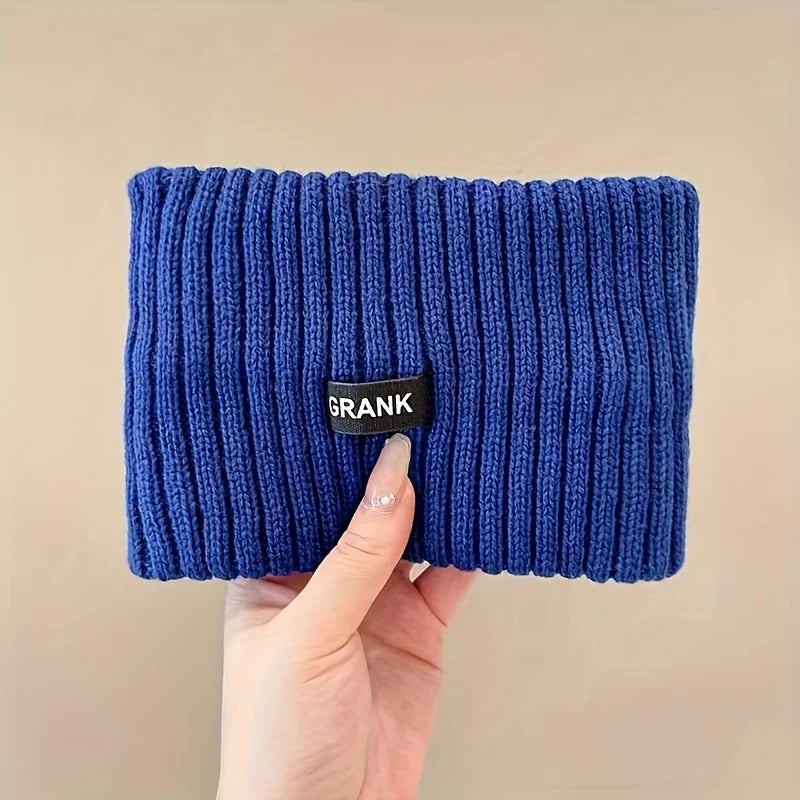 Women's Winter Knitted Wide Headband - Warm, Elastic Hair Wrap for Sports & Punk Style Accessories