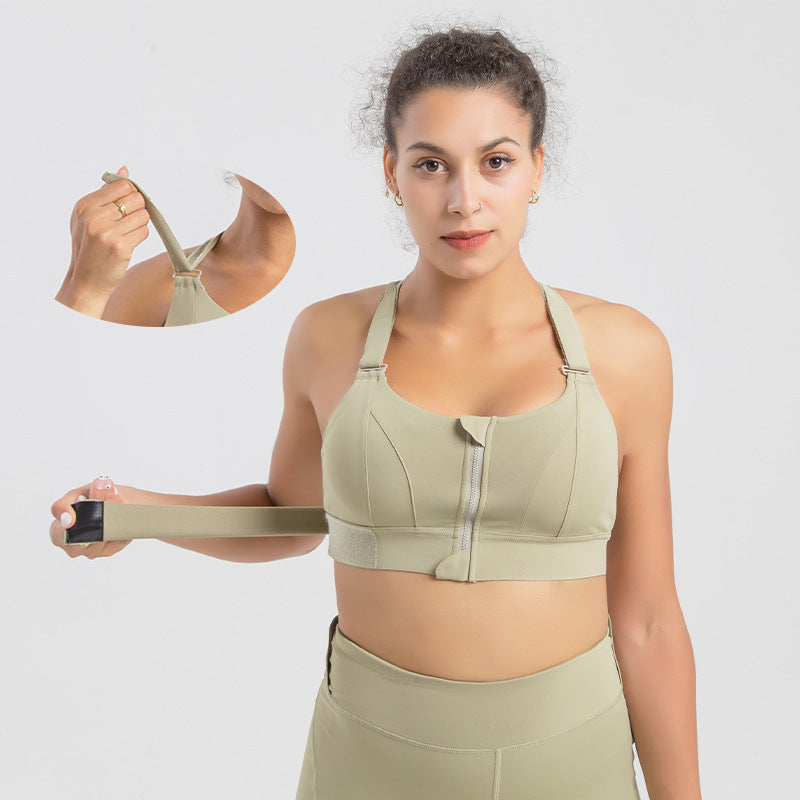 Djolie Zip-Front Seamless Bra” (Plus size)