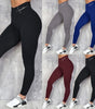Hip-Lifting Waist Letter Print Stretch Leggings