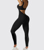 Women Sleeveless Flare Jumpsuits Fitness Yoga Long Pants